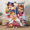 Custom 1pc Chip Dale's Festive Fun Blanket, Soft And Comfortable Blanket, Casual Warm, Camping Travel Blanket, Birthday Gift Q91013