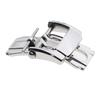 2 Pieces Stainless Steel Folding Clasp Butterfly Watch for Strap, 18mm Width