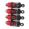 4 Pcs RC Car Shock Absorber 52mm Oil Pressure Damping Aluminum Alloy RC Shock Absorber Damper for 1 10 Model Cars Red