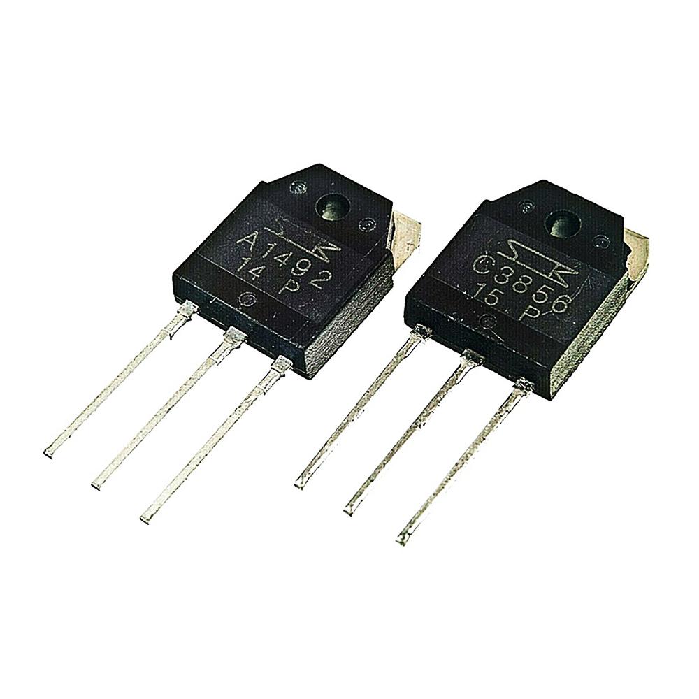 2Pairs Transistor 2SA1492-Y/2SC3856-Y 2SA1492/2SC3856 A1492/C3856 A1492-Y/C3856-Y TO-3P Transistor 2SA1492Y + 2SC3856Y 4PCS