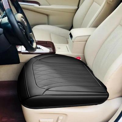 Car Seat Cushion Pad Anti-Slip Car Chair Cushion Comfortable Faux Leather Seat Pad Breathable Easy Clean For All Seasons