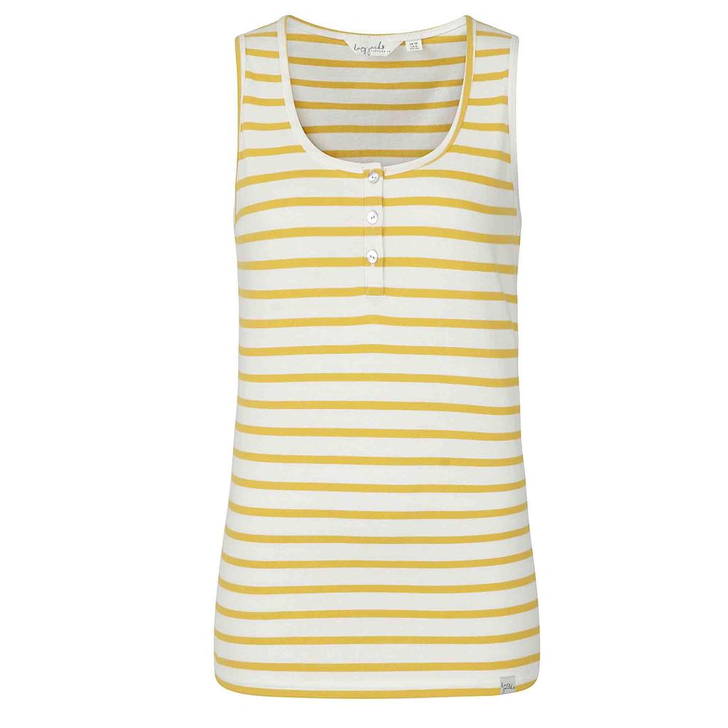 Lazy Jacks Damen Baumwoll-Camisole mit Streifen