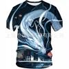 Mens 3D Digital Print T-Shirt Dragon Limited Edition Cartoon Mythical Casual Loose Fit Tee