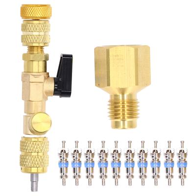 Valve Core Remover Installer Brass Removal Repair Tool Set Kit for 1 4in 5 16in Ports