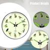 12 inch Bird Pattern Luminous Wall Clock Battery Operated , Easy Night Reading for Bedroom Silent