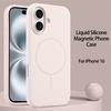 Luxury Liquid Silicone For Magsafe Magnetic Wireless Charger Case For For Iphone 16 15 14 Plus 13 12 Pro Max Shockproof Soft Cover