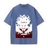 Anime Black Clover Asta Printed Tee Men Women Washed Cotton T-shirts Short Sleeve Vintage T Shirt Harajuku Male Oversized Tshirt