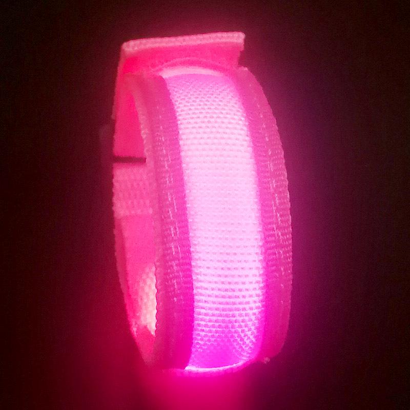 LED Luminous Bracelet: Flashing Wristband for Outdoor Night Running & Cycling with Company Logo Support