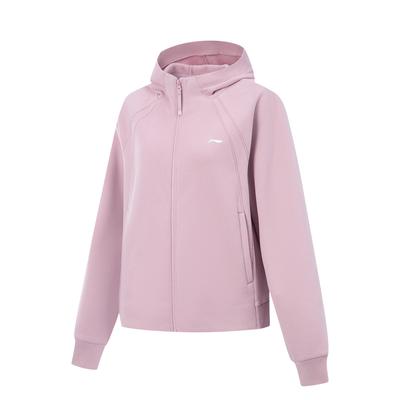 Li Ning Fitness Series Fleece Warm Lockerer Kapuzenpullover Sportlich Lässig Langarm Sweatshirt Damen Sweatshirt AWDV944-5