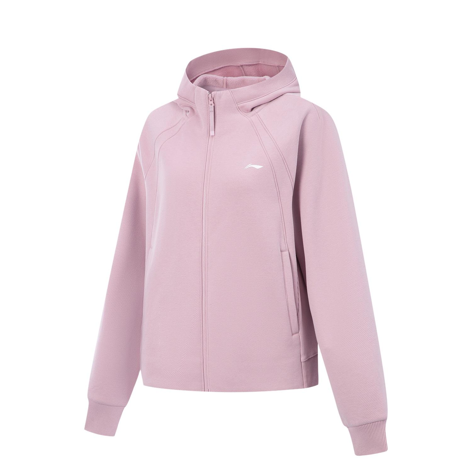 

Li Ning Серия Фитнес Флис Теплый Свободный Худи Спортивный Повседневный Свитшот с Длинным Рукавом Женский свитшот AWDV944-5 M