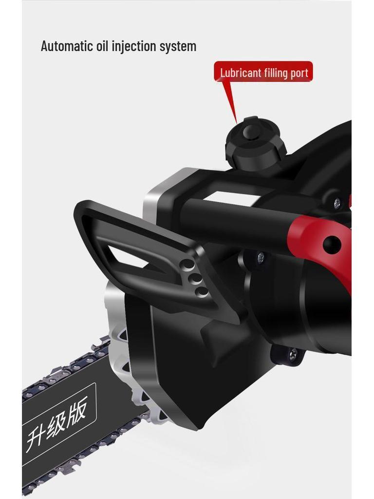 16-Inch Corded Electric Chainsaw: Handheld, Large Capacity for Household and Outdoor Use