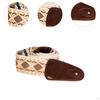Guitar Strap Adjustable 90-150 Cm PU Ends Embroidery Cotton for Acoustic