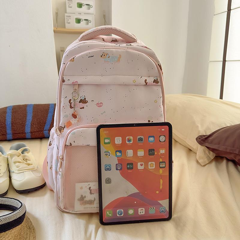 Cartoon Student Schoolbag Girls Animal Printed Backpack Large Capacity Backpack for Middle School Students