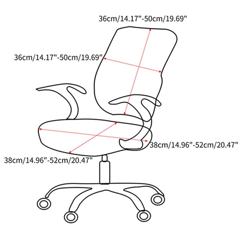 Universal Office Chair Cover Split Armchair Cover Stretch Computer Chair Slipcovers Removable Seat Protector Case Home Decor