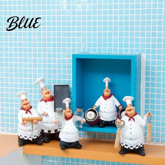 Resin Chef Statue Figurine Countertop Table Decoration