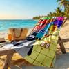 Numberblocks Personalized Text Beach Towel Soft Durable Quick-Dry