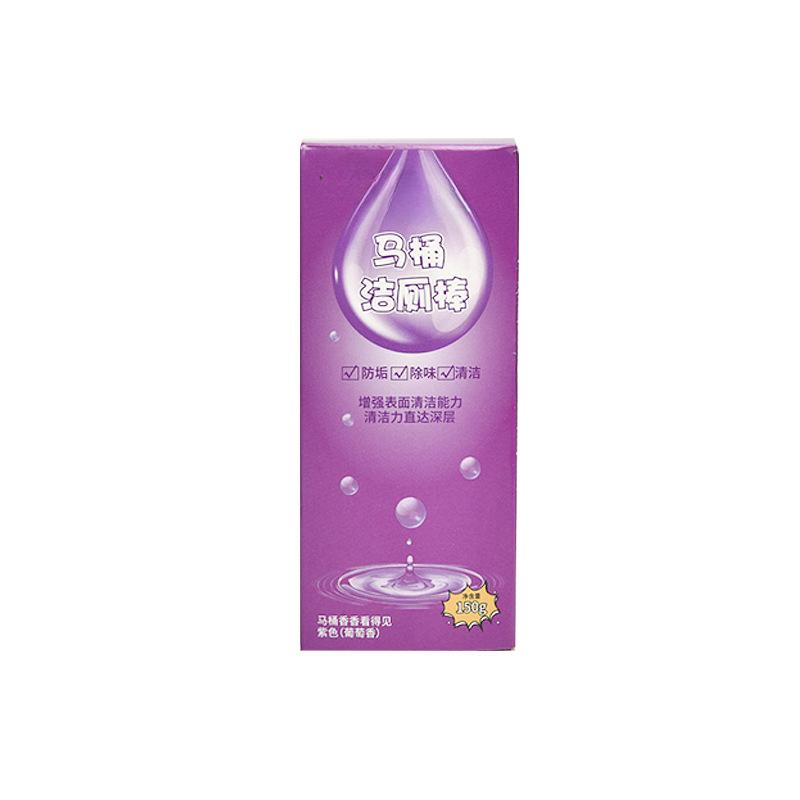 

Новый стик для чистки унитаза Эффективный дезодорирующий и ароматный очиститель 150g（Box packed） фиолетовый