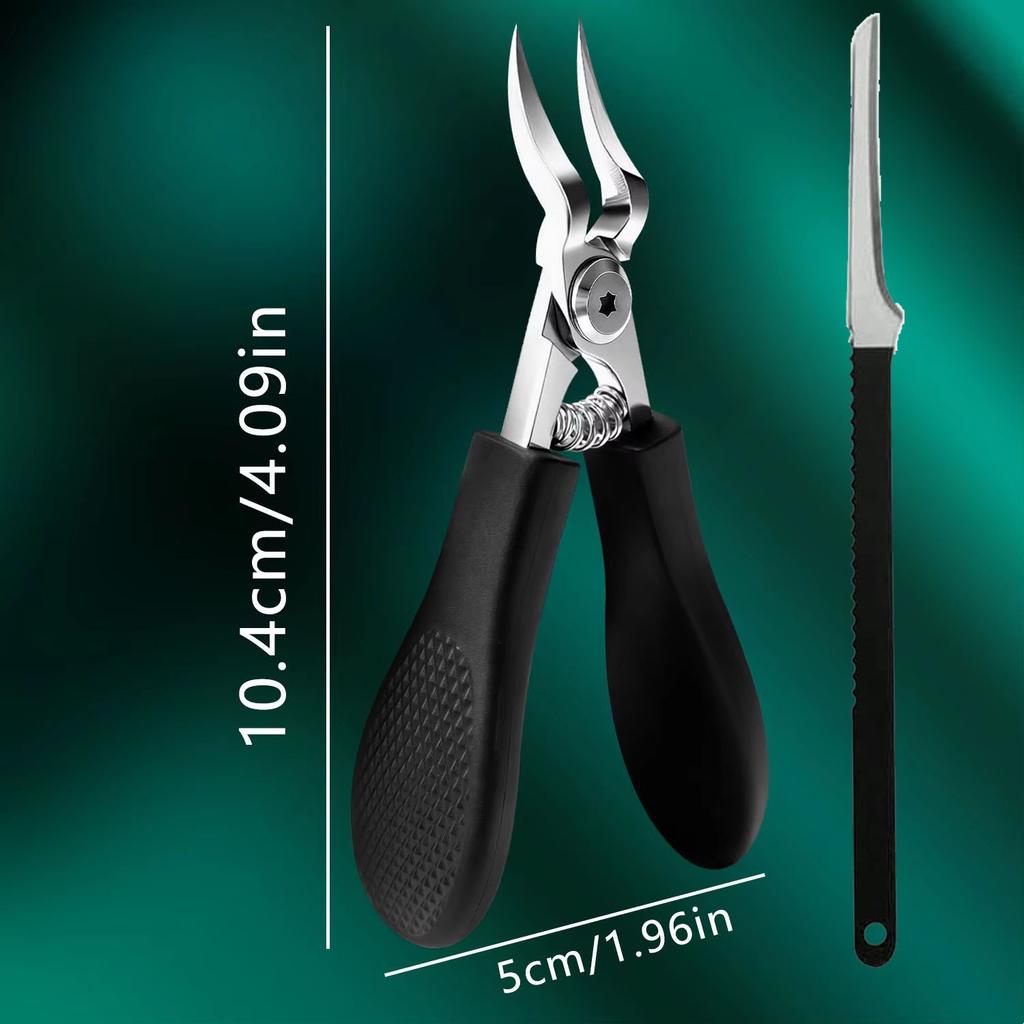 Professional-Grade Heavy-Duty Stainless Steel Nail Clipper, Thick Toenail & Fingernail Clipper Fit For Adults Premium Grade Auto Interior Accessory