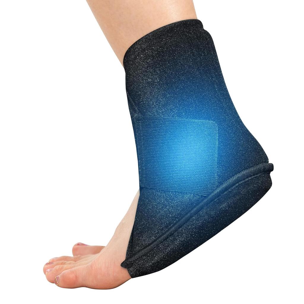 Koonie Ankle Ice Pack Wrap for Swelling, Plantar Fasciitis, Planters Facetious Relief, Reusable Ankle Brace Ice Pack, Cold Therapy Sock Compression