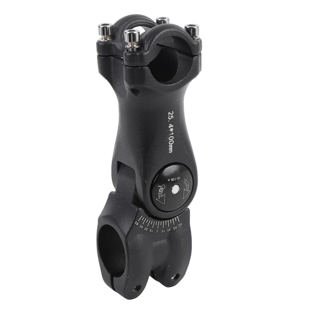 100mm Cycle Stem Riser Aluminum Alloy 60 Degree Adjustable Mountain Cycle Handlebar Suspension Stem for Handlebar