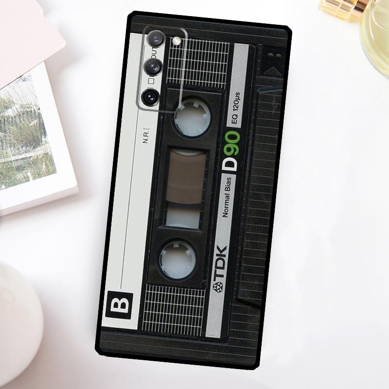 

Retro Cassette Tape Funda For Samsung Galaxy S23 Ultra S22 Plus S20 S21 FE S8 S9 S10 Note 10 20 S24 Ultra Case Note 10 Plus