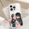 Amine W-WINDs BREAKERs Phone Case For IPhone 17 16 15 14 Plus 13 12 11 Pro Max Phone Back Cover Transparen
