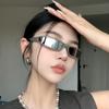 Y2K Sport UV Resistant Wrap‑Around Sunglasses Men's and Women's Narrow Frame Driving Cycling Street Party Daily Wear Eyewear