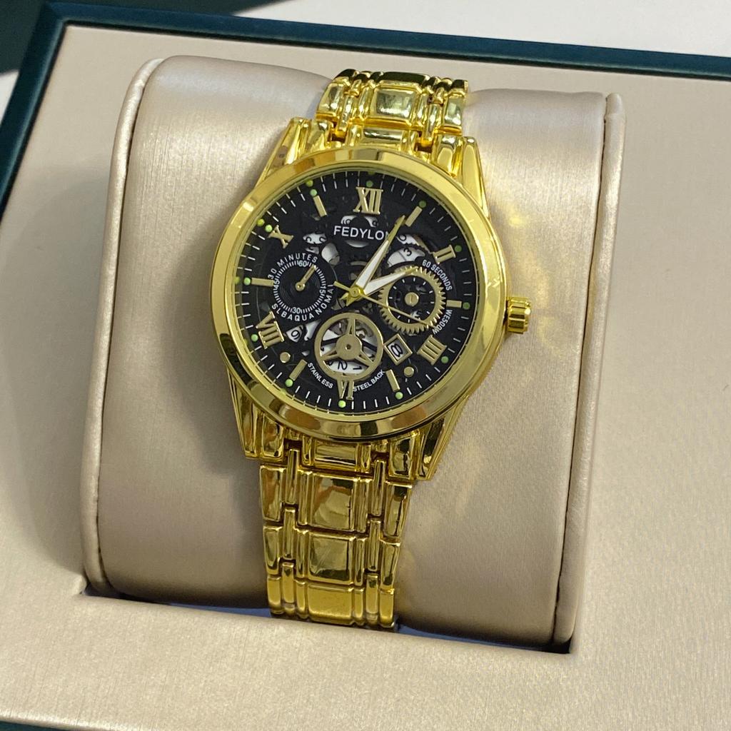 Herren Nicht-mechanische Uhr Vollautomatisch Wasserdicht Neu Großes Zifferblatt Hohl Herrenuhr