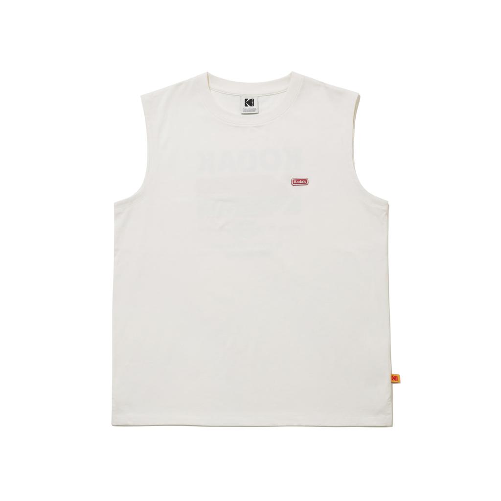 KODAK Breeze Pop Aerocool Big Graphic Sleeveless T-Shirt Ivory
