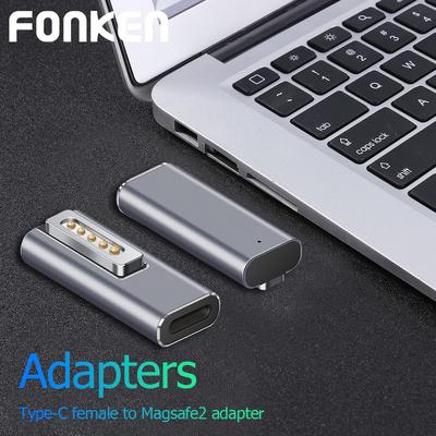 FONKEN Type C Magnetic USB PD Adapter for Magsafe1 Magsafe2 Type C Female 5A Fast Charging Magnet Plug Converter