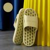 Home Slippers: Hollowed-out, Anti-slip, Simple and Comfortable Soft-soled Indoor Shoes