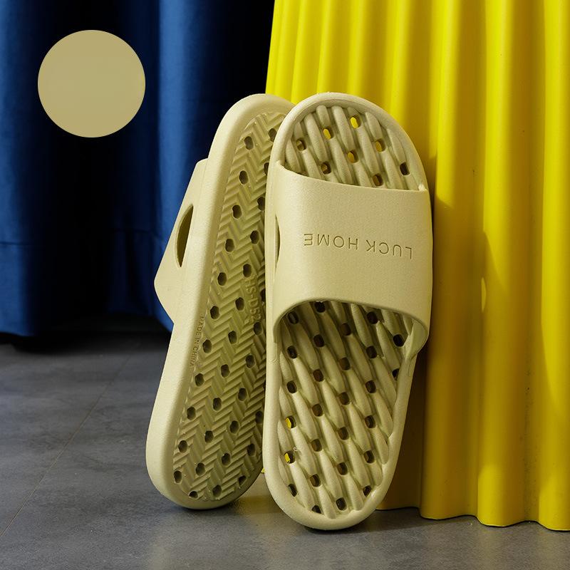 Home Slippers: Hollowed-out, Anti-slip, Simple and Comfortable Soft-soled Indoor Shoes