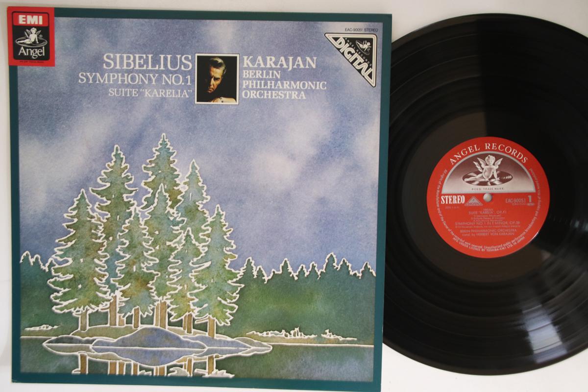 

LP Record HERBERT VON KARAJAN, BERLINER PHILH - Sibelius: Symphony No. 1, Karelia S EAC90051 ANGEL Japan Classical Used