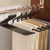 20Pcs Sturdy Metal Goose Shape Pants Hanger Anti Slip Space Saving Z-Shaped Pant Hangers Seamless Clothes Drying Rack Bedrooms