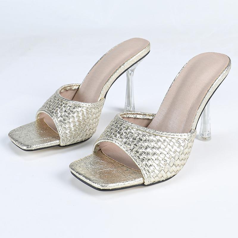 Peep toe Sommarskor Kvinnor Höga Klackar Sandaler Mode Märke Damer Festskor Eleganta Tunna Klackar Sandaler 9cm Stor Storlek 42