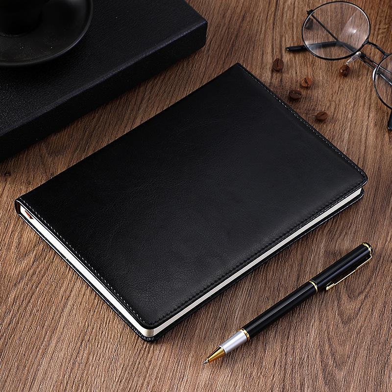 In Stock: A5 Leather Business Notebook with Custom Logo