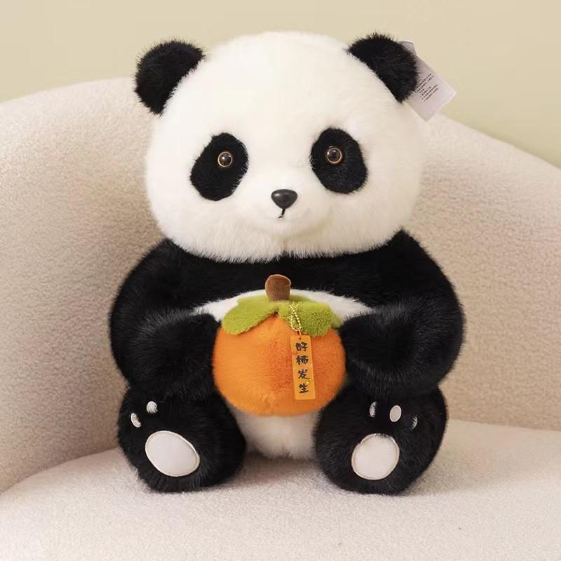 Chengdu Cute Panda Plush Toy Soft Short Fur Stuffed Animal For Play Children