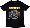 Rock Off produkty na licencji Oficjalnej Męska Koszulka z Nadrukiem Zespołu Ramones Kreskówka Czarna
