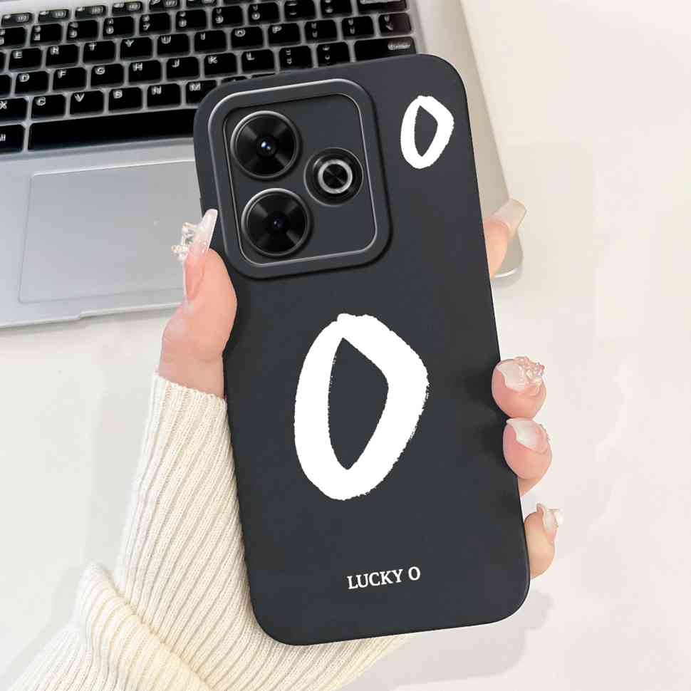 Casing For Xiaomi Redmi 13 Case Luxury Letter Cover For Redmi 12 13 Redmi13 Redmi12 4G Silicone Soft Shockproof Back Cover