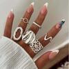 Baroque Rings Set Vintage Irregular Elegant Geometric Pearl Metal Finger Ring Sets Trendy Jewelry for Women 2026 New Accessories
