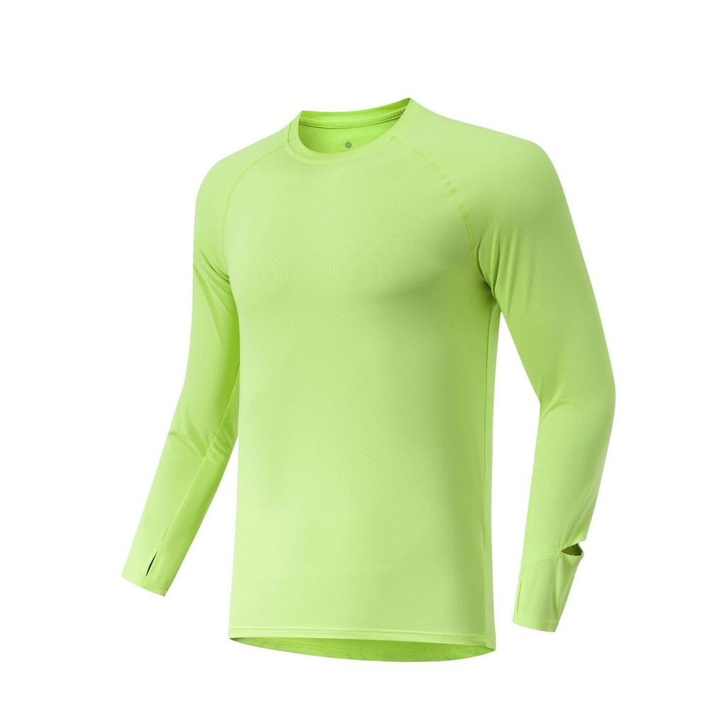 Men's Quick-Dry Long Sleeve Sports Top - Moisture-Wicking, Breathable, Warm, High Elasticity