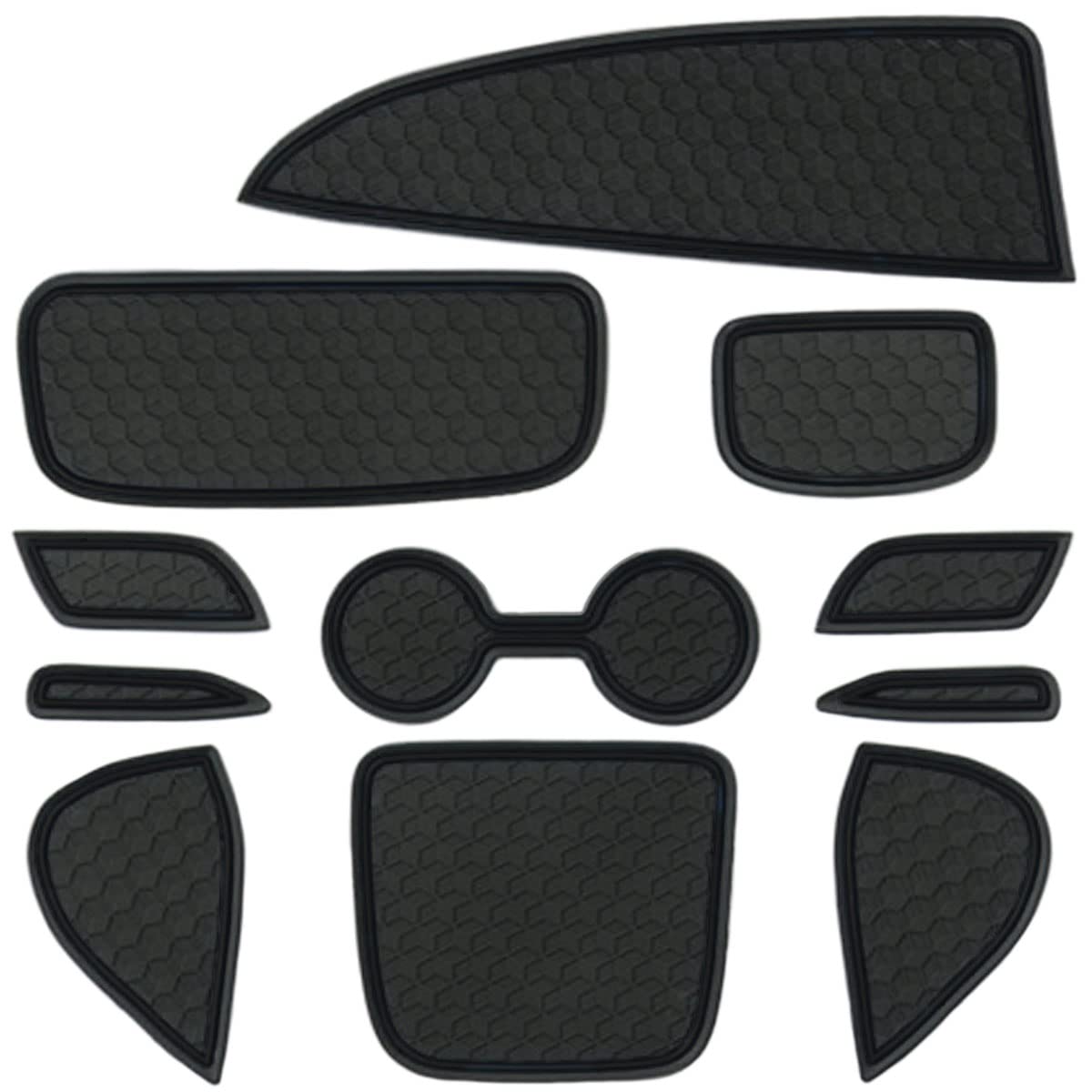 

Аксессуары для резиновых ковриков, совместимые со специально разработанными для 11 черного [NEGUES] Yaris, автомобиль, штуки, чёрный