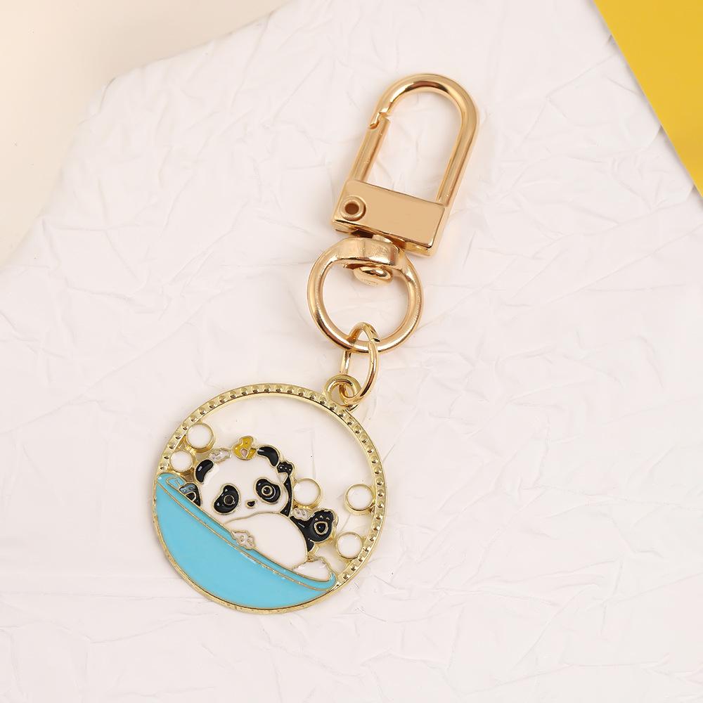 Panda Alloy Keychain Pendant Charm - Gift for Friends & Classmates, Bag Decoration