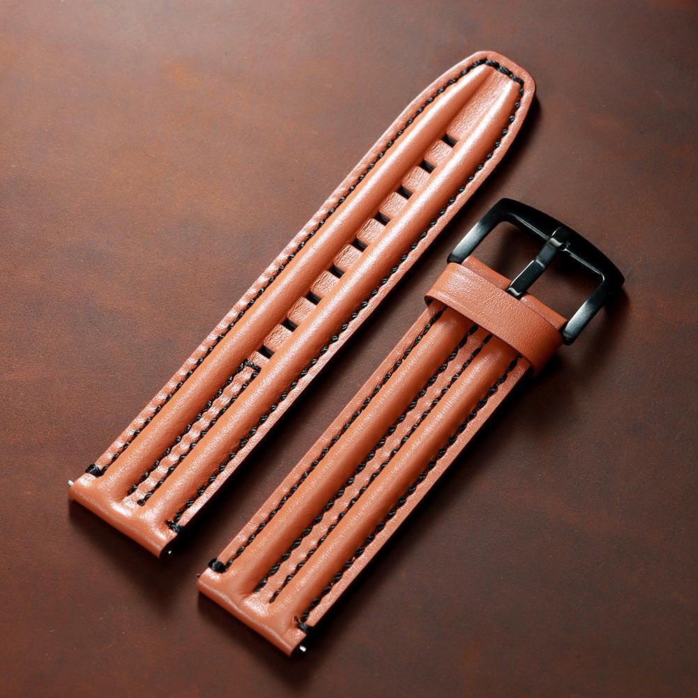 Premium Retro Ölwachs Echtes Leder Kalbsleder Armband 20mm 22mm 24mm Schnellverschluss Armband für Seiko Herren Uhrenarmband Zubehör