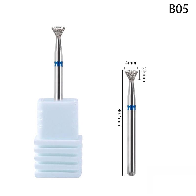 Diamond Nail Drill Bit Mill Cutter All For Manicure Machine Bit Tools Accessories Cuticle Clean For Removing Nail Gel