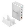 500W Desktop GaNs Chargers 6 USB C 2 USB A Charging Station Desktop Mutliport for Fast Chargers Laptop Power Adapter