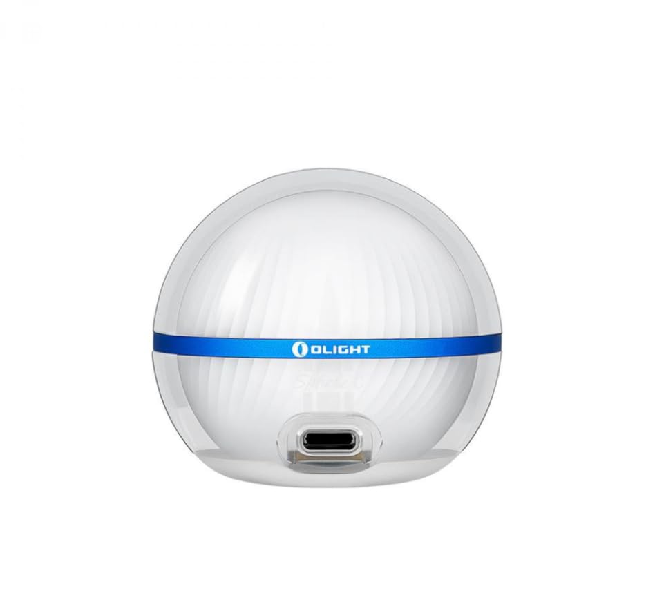 

OLIGHT Sphere C Прилічникове нічне світло з синхронізацією через додаток, ультракомпактне, USB-зарядка, магнітний адаптер, 7 режимів освітлення, довготривале освітлення, компактне та