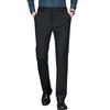 Men's Elastic Milk Silk Fleece-lined Business Casual Pants for Autumn/Winter
