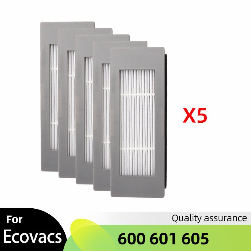 For Ecovacs Debot OZMO 600 601 605 Spare Parts Main Roll Side Spin Brush Cover Wheel Hepa Filter Mop Cloth Dust Box Kit