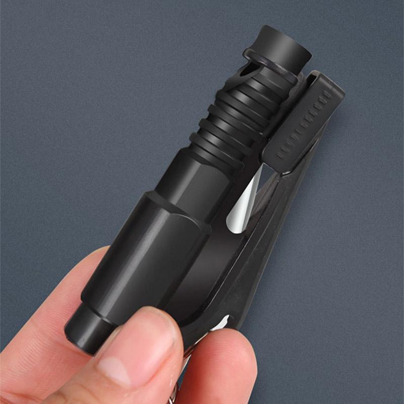 Car Safety Hammer Auto Emergency Glass Window Breaker Seat Belt Cutter Life-Saving Car Emergency Escape Hammer Survival Whistle